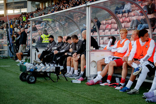 Örebros tränare Patrik Haginge, målvakt Malte Påhlsson