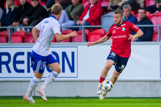 IFK Norrköpings Marcus Baggesen och Östers Daniel Ljung