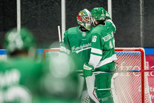 Rögles målvakt Christoffer Rifalk och Lukas