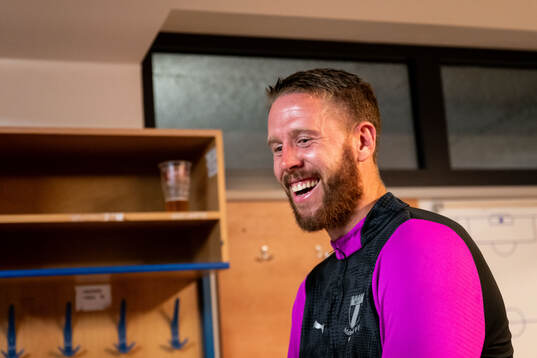 Pontus Jansson of Malmö FF is being interview