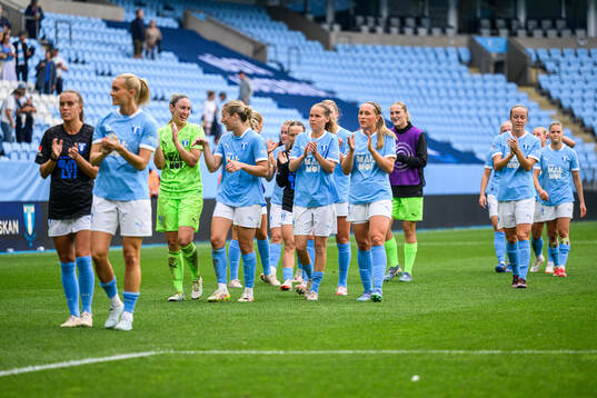 Malmö FFs spelare jublar