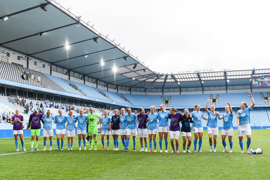 Malmö FFs spelare jublar