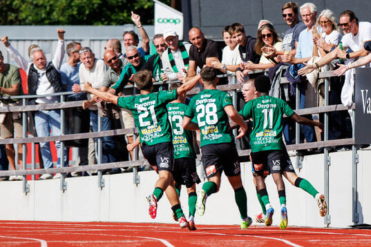 Varbergs Anton Liljenbäck jublar