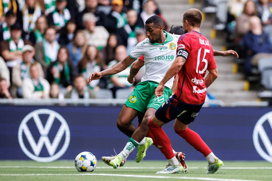 Hammarbys Paulos Abraham och Östers Ivan Kricak