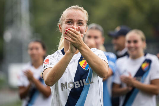 Djurgårdens Tove Almqvist jublar