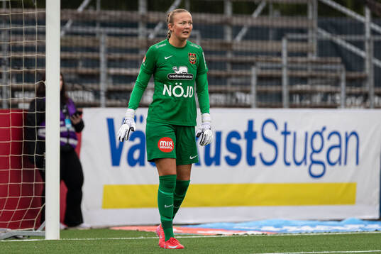 Brommapojkarnas målvakt Clara Ekstrand