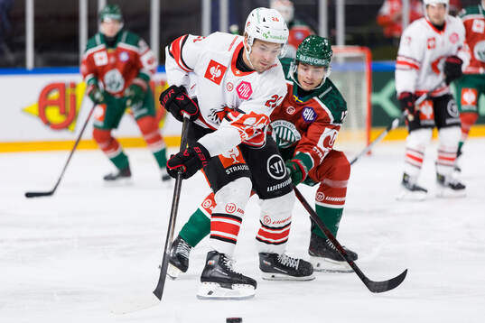 Erik Brännström of Lausanne and Isac Born of Frölunda