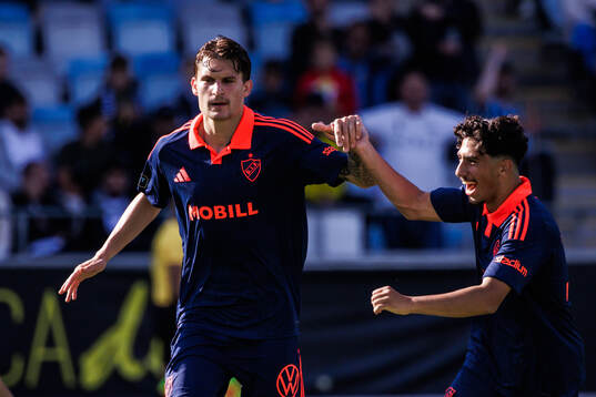 Djurgårdens Nino Zugelj jublar