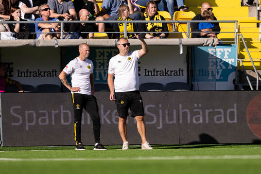 Elfsborgs assisterande tränare Johan Lundwall och tränare