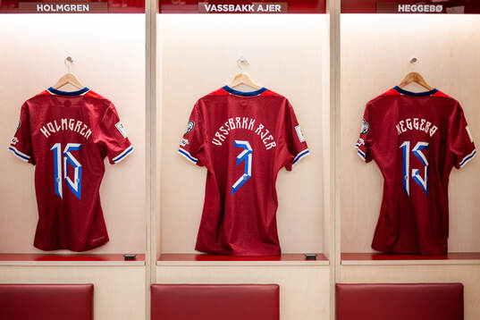 The kits of Marcus Holmgren Pedersen, Kristoffer Ajer and