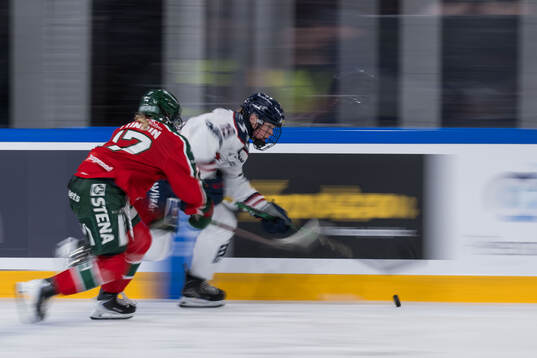 Frölundas Sofie Lundin och Linköpings Sara Hjalmarsson