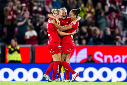 Mia Authen, Ingrid Stenevik and Josefine Birkelund of Brann