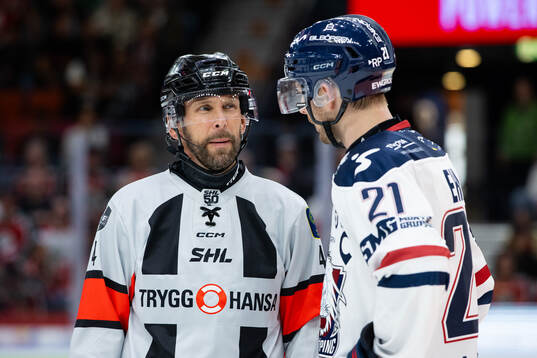 Domare Marcus Linde och Linköpings Christoffer Ehn