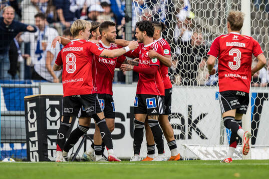 IFK Norrköpings Arnor Traustason jublar