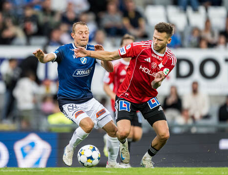 Halmstads Joel Allansson och IFK Norrköpings Arnor