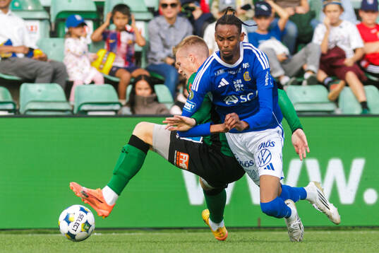 GIF Sundsvalls Yacqub Finey och Varbergs Emil Hellman