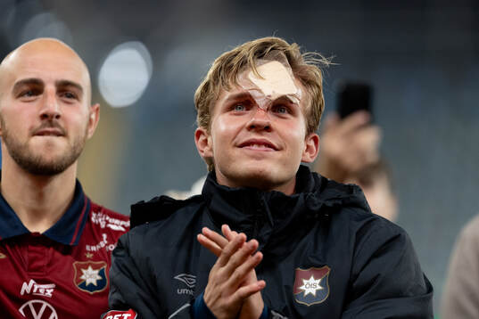 Örgrytes Isak Dahlqvist jublar