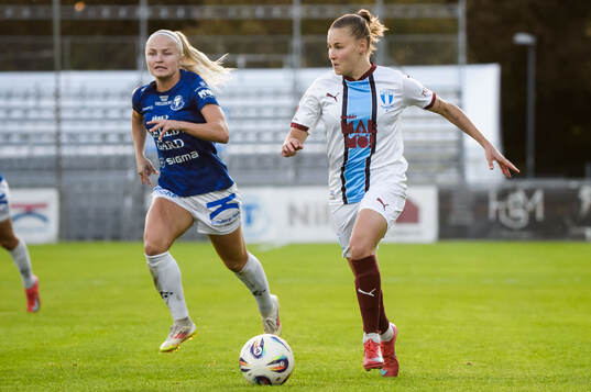 Trelleborgs Lova Sternfeldt och Malmö FFs Katariina Kosola