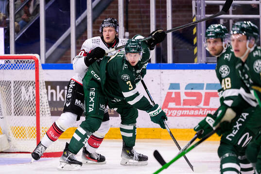Malmö Redhawks Thomas Berg Paulsen och Färjestads Ronald