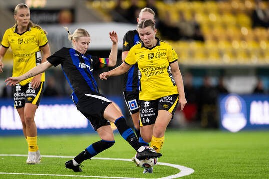 Ulricehamns Wilma Johansson och Elfsborgs Elin Flakberg