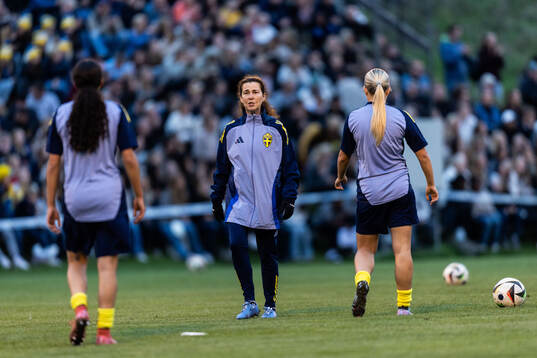 Sveriges förbundskapten Lotta Hellenberg