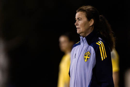 Sveriges Förbundskapten Lotta Hellenberg