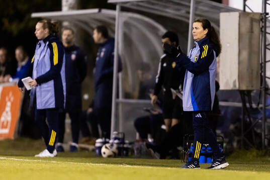 Sveriges Förbundskapten Lotta Hellenberg