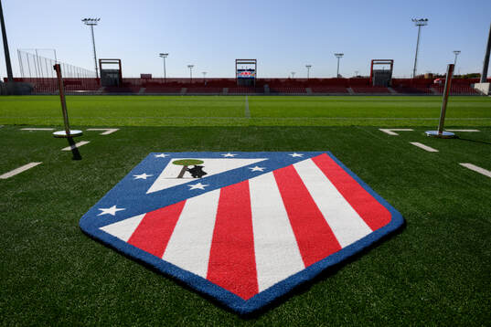 The logo of Atletico Madrid