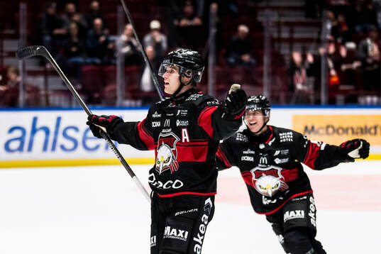 Malmö Redhawks Janne Kuokkanen jublar