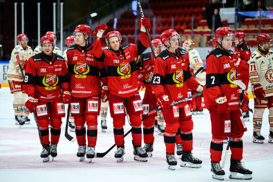 Almtunas spelare jublar