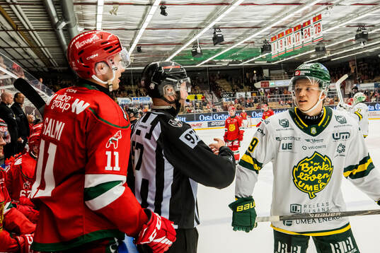 Moras Gustav Salmi-Lilja och Björklövens Liam Dower