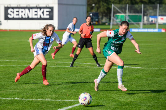 Malmö FFs Matilda Kristell och Alingsås Ina Österlind