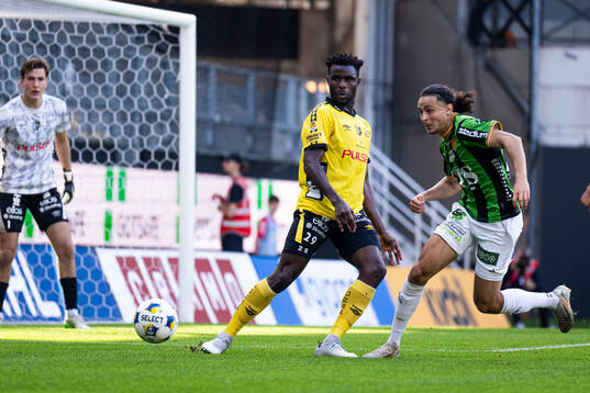 Elfsborgs Ibrahim Buhari och GAISs Amin Boudri