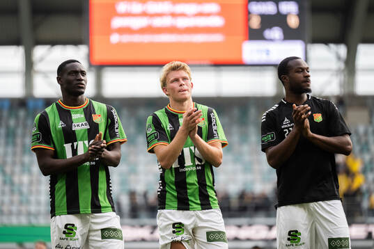 GAIS Ibrahim Diabate, Rasmus Niklasson Petrovic och Shalom