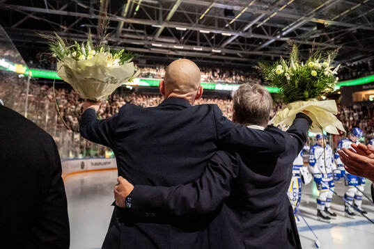 Rögles tidigare klubbchef Daniel Koch och ordförande