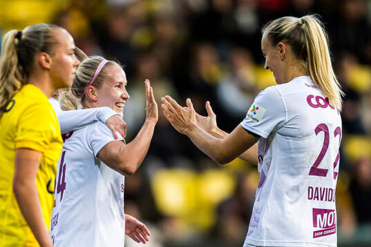Nea Emilia Lehtola of Brann celebrates