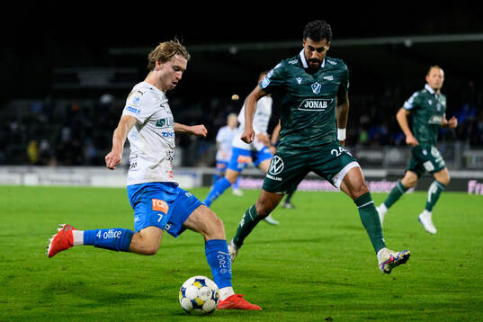 Värnamos Carl Johansson och Halmstads Rami Kaib