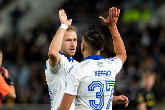IFK Norrköpings Kevin Höög Jansson och Moutaz Neffati