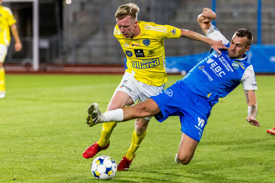 Falkenbergs Lucas Sibelius och Oddevolds Jesper Merbom