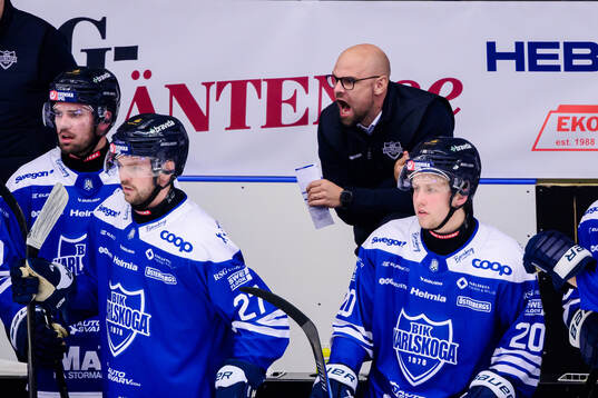 Karlskogas tränare Dennis Hall