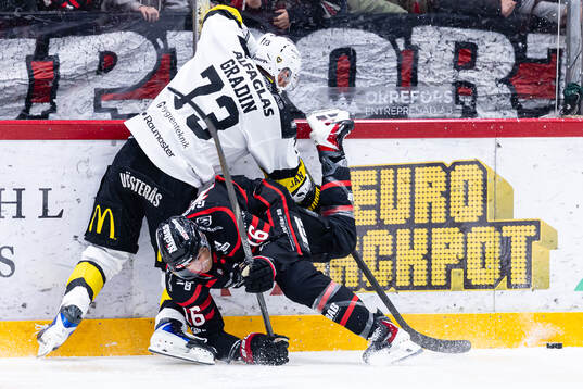 Västerås Anton Gradin och Nybros Hugo Gabrielson