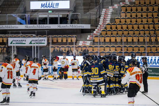HV71s Julia Nearis jublar med lagkamrater