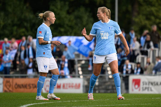 Malmö FFs Nathalie Hoff Persson och Ellen Löfqvist