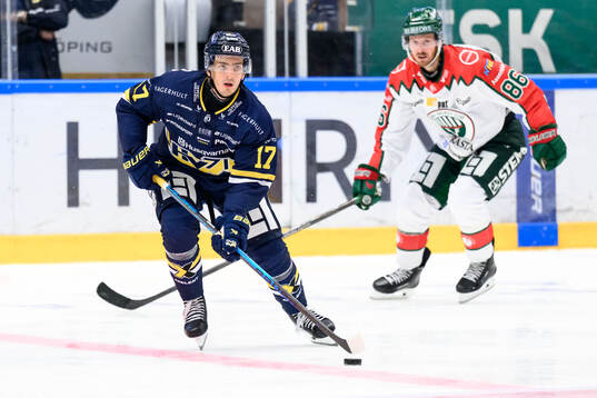 HV71s Isac Brännström och Frölundas Erik Thorell