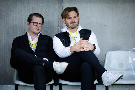 Häckens sportchef Erik Friberg och sportkoordinator Max