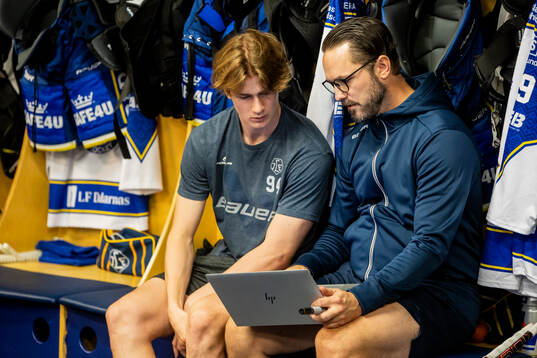 Leksands assisterande tränare Niklas Persson och +lele