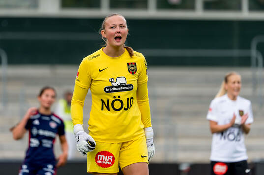 Brommapojkarnas målvakt Clara Ekstrand