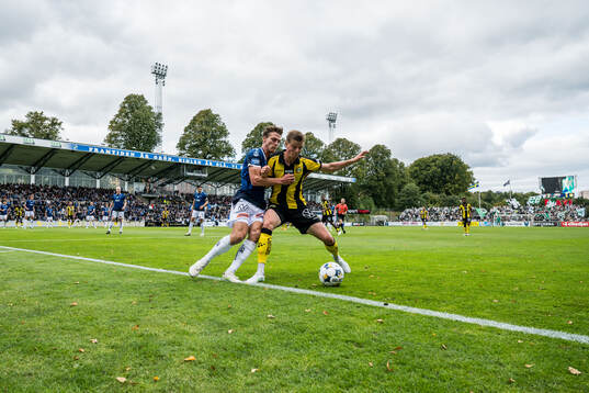 Halmstads Villiam Granath och Hammarbys Frederik Winther