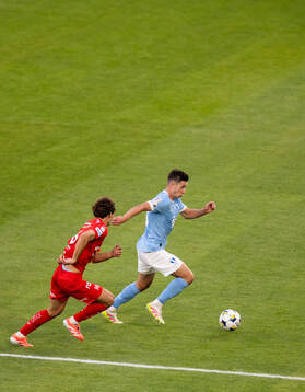 Värnamos Antonio Kujundzic och Malmö FFs Lasse Berg