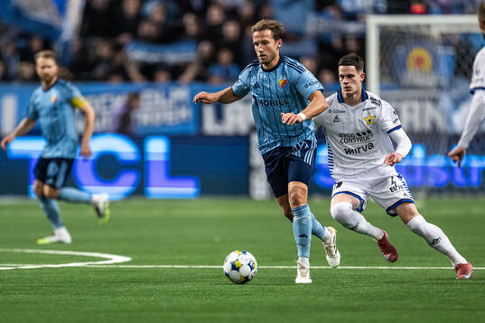 Djurgårdens Daniel Stensson och Sirius Robbie Ure
